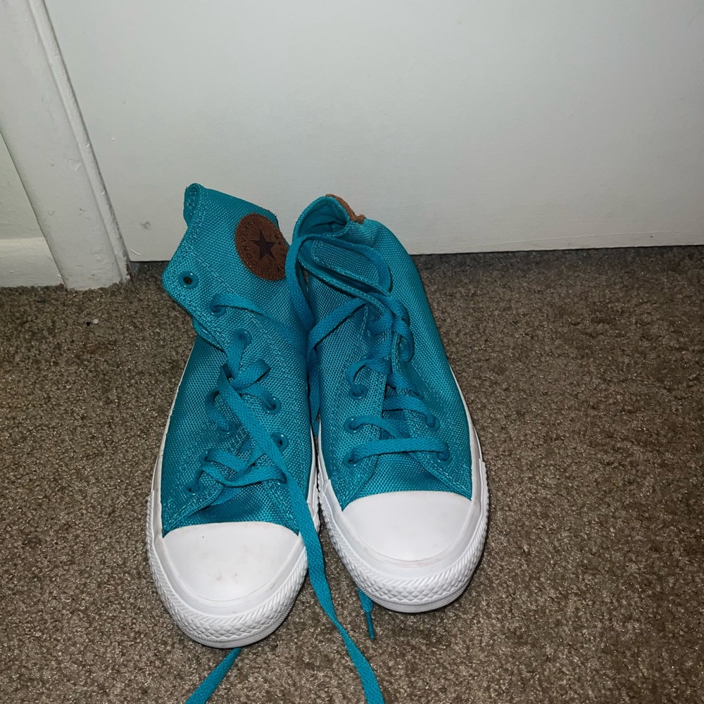 Teal limited edition converse